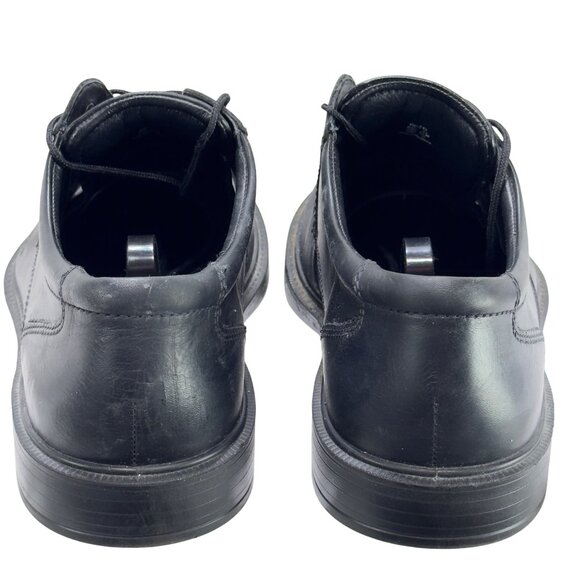 Ecco Men’s Shoes Black Leather Laced Oxfords Size 10 - Picture 4 of 11